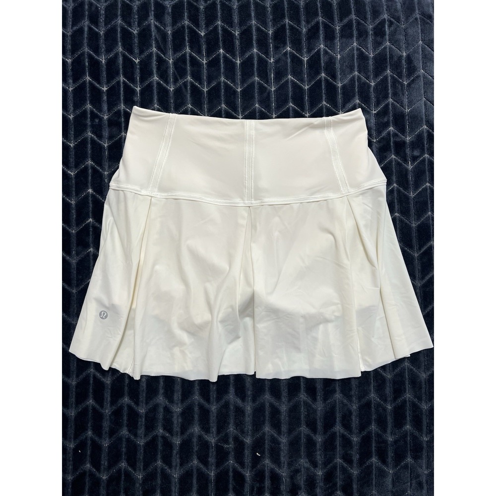 Lululemon Women's Lost In Pace Skirt Skort Tennis Golf Running Ivory Sz 6